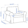 EKTORP Armchair, Kilanda light beige