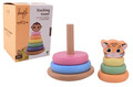 Joueco Wooden Stacking Tower The Wildies Family, 1pc, assorted, 12m+