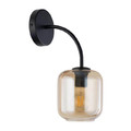 Wall Lamp Shine, black/amber