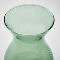 ROSENMÅS Vase, green, 18 cm