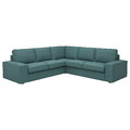 KIVIK Corner sofa, 4-seat, Kelinge grey-turquoise