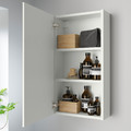 ENHET Mirror cabinet with 1 door, white, 40x15x75 cm