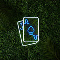 Neon LED Lamp Playing Cards