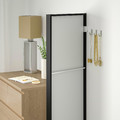 NISSEDAL Mirror, black, 40x150 cm