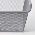 KOMPLEMENT Mesh basket with pull-out rail, dark grey, 75x35 cm