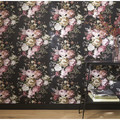 GoodHome Vinyl Wallpaper on Fleece Chryso, black/pink