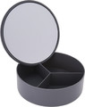Mirror with Organizer for Cosmetics/Jewellery Bakul, grey