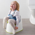 LOCKIG Children's potty, white green, green