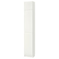 BILLY / OXBERG Bookcase w height extension ut/drs, white, 40x30x237 cm