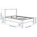 TONSTAD Bed frame, off-white/Leirsund, 140x200 cm
