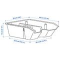 SORTERA Insert with compartments, beige, 38x45x14 cm