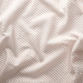 BYMOTT Curtains, 1 pair, white/beige striped, 120x250 cm