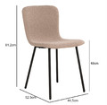 Dining Chair Halden, beige/black