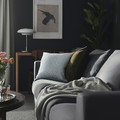SANDTRAV Cushion cover, light blue/white, 45x45 cm
