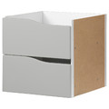 KALLAX Insert with 2 drawers, grey, 33x33 cm