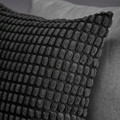 SVARTPOPPEL Cushion cover, anthracite, 50x50 cm
