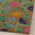 VÄGKURVA Door mat, indoor, multicolour/floral pattern, 40x60 cm