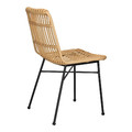 Dining Chair Surabaya, natural/black legs