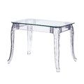 Table Ghost 80x120cm, transparent