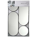 Mirrors Deco Round Set of 4, black