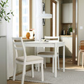 TONSTAD / TONSTAD Table and 2 chairs, off-white/off-white Fridtuna light beige, 80/120x70 cm