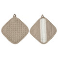 VÄLVÅRDAD Pot holder, beige, 19x19 cm