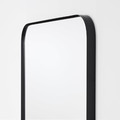 LINDBYN Mirror, black, 60x60 cm
