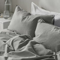 ÄNGSLILJA Duvet cover and pillowcase, grey, 150x200/50x60 cm