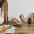 Elegant Storage Jar with Acacia Lid