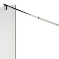 Cooke & Lewis Shower Walk-in Panel Onega 90cm, chrome/transparent