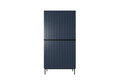 Wardrobe Nicole with Drawer Unit 100 cm, dark blue, black legs