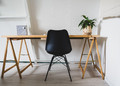 Chair Eris, 1pc, PP/faux leather, black/black