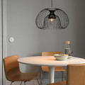 KALLFRONT / HEMMA Pendant lamp, black, 52 cm