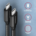 AXAGON USB Cable BUCM3-CM15AB cable USB-C USB-C, 1.5