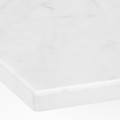 HAVBÄCK / ORRSJÖN Wash-stand/wash-basin/tap, beige/oak effect/white marble effect, 102x49x71 cm