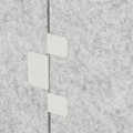 SIDORNA Connector set, grey, 3pcs