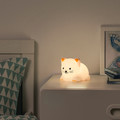 TÖVÄDER LED night light, cat battery-operated