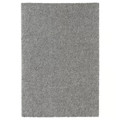 STOENSE Rug, low pile, medium grey, 133x195 cm