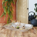 Tray Mirage 41cm, gold rim, plastic