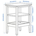 IDANÄS Side table, white, 46x36 cm