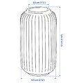 STILREN Vase, white, 12 cm