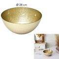 Glass Serving Bowl Dore 28cm, gold