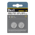 Diall Lithium Batteries CR2032, 2 pack