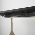 IDÅSEN Desk, black/beige, 120x70 cm