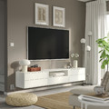 EKET Media storage combination, white, 210x35x35 cm