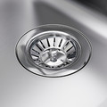 BOHOLMEN Single-bowl inset sink, stainless steel, 45 cm
