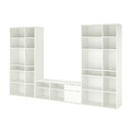 VIHALS TV / bookcase combination, white, 337x37x200 cm
