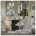 LAGKAPTEN / ALEX Desk, white stained/oak effect white, 120x60 cm