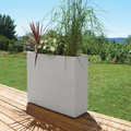 Outdoor Plant Pot Graphit XL 100 x 30 x 80 cm, white