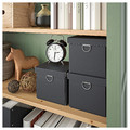 Bookcase, grey-green/light brown stained, 90x197 cm